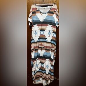 Avery Multicolor Aztec Pencil Skirt